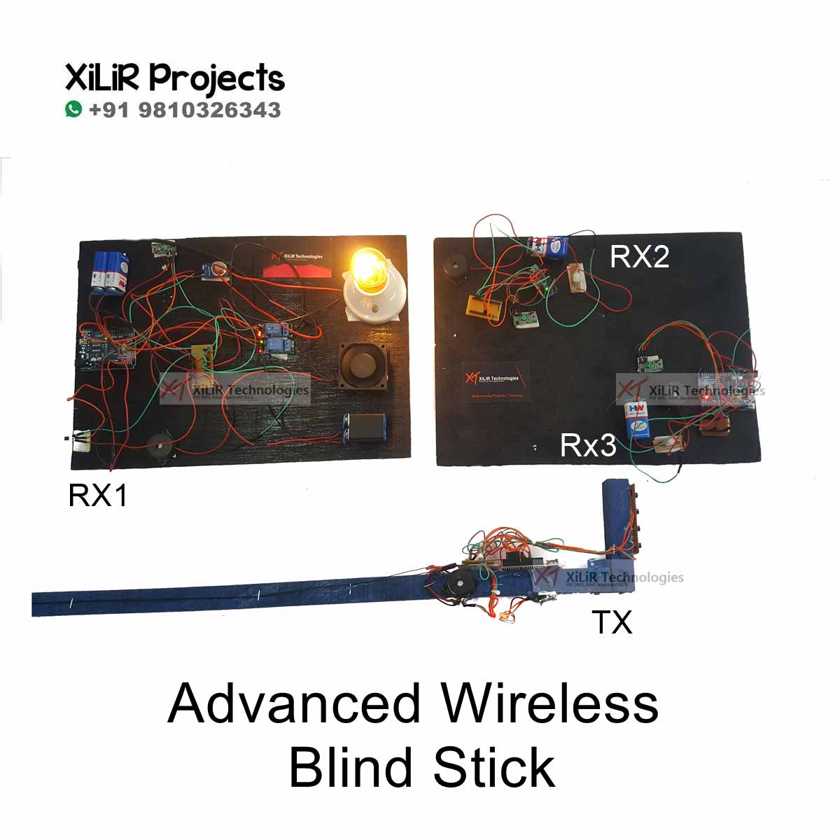 Advanced Wireless Blind Stick - M.Tech B.Tech Engineering Projects ...
