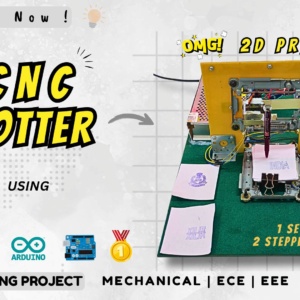 2D CNC plotter machine using Arduino, Arduino CNC plotter, DIY CNC drawing machine, Arduino stepper motor project,