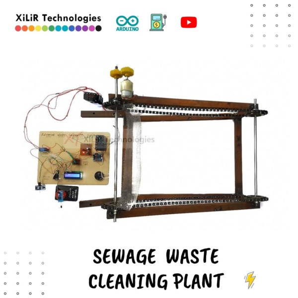Advanced Sewage Waste Cleaning Plant Advanced Sewage Waste Cleaning Plant, Automatic Sewage Cleaning System, Arduino Based Sewage Cleaning Project, Smart Drainage Cleaning System, Flood Detection System using Arduino, Garbage Detection using IR Sensor,