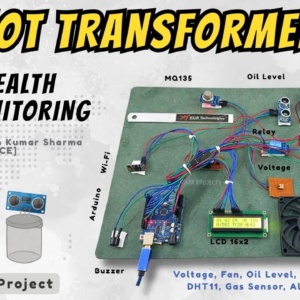 AI and IoT-based Transformer Health Monitoring System with real-time oil level, temperature, gas and voltage monitoring using Arduino.