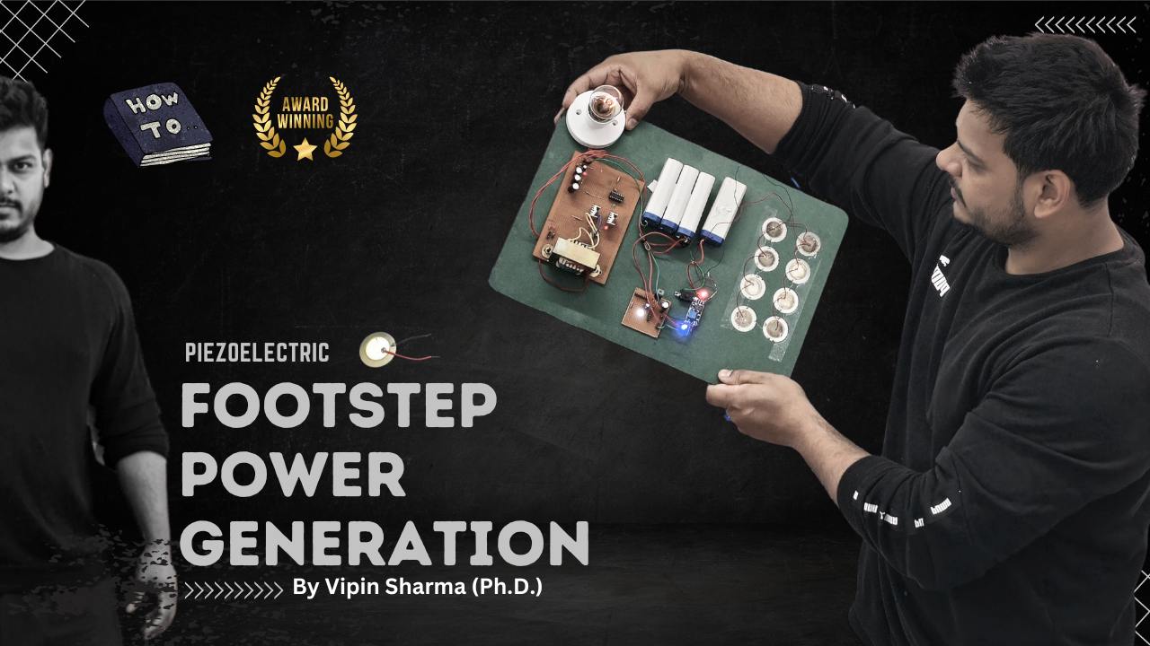 Piezo electric based Footstep power generation project. Award winning project
