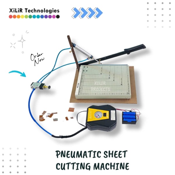 Pneumatic Sheet Cutting Machine using compressed air for automatic metal sheet cutting process