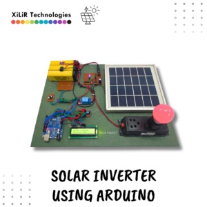 The solar panel generates DC voltage from sunlight. This energy passes through a voltage regulator and is then monitored by the Arduino microcontroller.