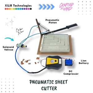 Pneumatic Sheet cutting machine project for mechanical engineering