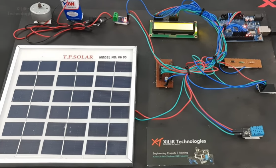 IOT Based Solar Panel Monitoring System Using Arduino & ESP8266 project image
