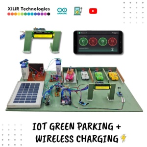 Enhanced system architecture of Solar-Powered IoT Smart Parking and Wireless EV Charging System with real-time mobile app monitoring and automated gate control.