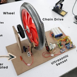 Advanced regenerative braking system with ABS and alcohol detection using Arduino. EV safety project kit with report, circuit, code and documentation for students.