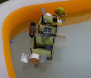 WIRELESS RIVER CLEANING ROBOT USING ARDUINO