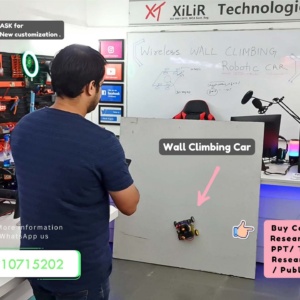 Bluetooth-controlled suction wall-climbing robot built with Arduino, BLDC fan, and four DC motors for inspection and DIY projects