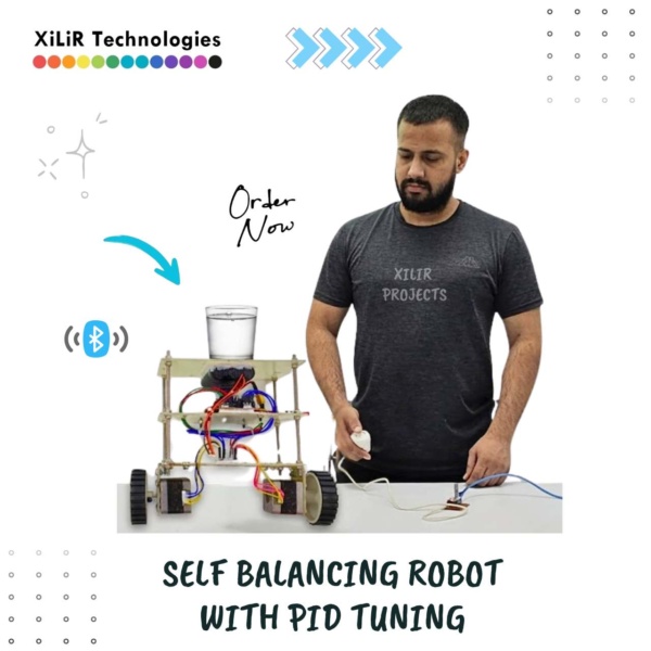 wireless Self balancing robot using pid tuning Build a Self-Balancing Robot using Arduino UNO, MPU6050, and PID control. Perfect final-year project for engineering students with full documentation, circuit diagrams, Arduino code, and training support.