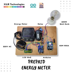 Arduino GSM Based Prepaid Energy Meter Block Diagram for Smart Energy Monitoring System