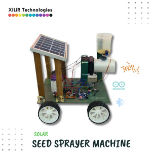 Introducing our smart Arduino Seed Sprayer Robot! 🌱⚙️ Powered by solar energy ☀️, it uses a DC fan for seed dispersal and a servo motor for precision control. An ideal project for modern farming, exhibitions, or student innovation demos.