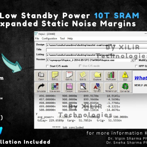 10-transistor SRAM cell schematic showing improved static noise margin and low standby power.10-transistor SRAM cell schematic showing improved static noise margin and low standby power.