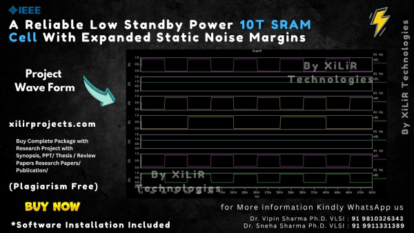 10-transistor SRAM cell schematic showing improved static noise margin and low standby power.10-transistor SRAM cell schematic showing improved static noise margin and low standby power.