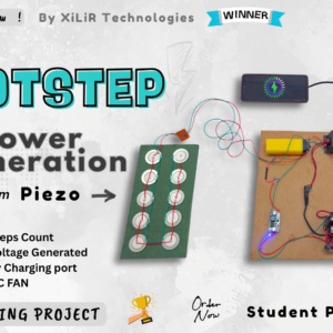 Foot Step Power Generation using Arduino for phone charging, DC fan operation, and inverter output