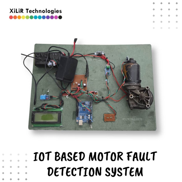 IOT based motor fault detection and monitoring system xilir projects IoT based motor fault detection system using Arduino for monitoring temperature, voltage, current, vibration and RPM