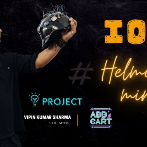 IoT Smart Helmet for miners with gas, temperature, and humidity sensors connected to Arduino and Wi-Fi module.