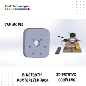 Bluetooth controlled motorized screw jack using Arduino and DC motor with 3D printed coupling mechanism