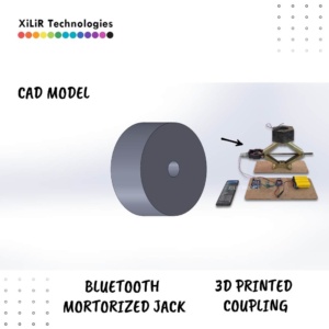 Bluetooth controlled motorized screw jack using Arduino and DC motor with 3D printed coupling mechanism