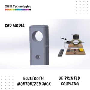 Bluetooth controlled motorized screw jack using Arduino and DC motor with 3D printed coupling mechanism
