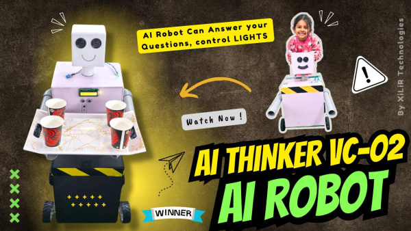 AI smart waiter robot, robotic waiter using Arduino, Bluetooth controlled robot, voice recognition robot project, AI robot with health monitoring, smart robot with temperature and heart rate sensor,