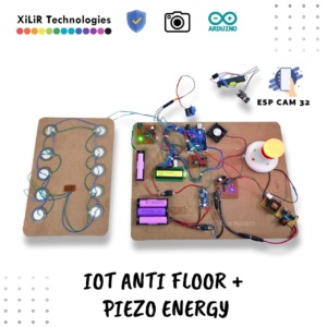 , IoT based anti-theft flooring system using Arduino, block diagram and circuit diagram, components used in Arduino anti-theft flooring project, project on piezoelectric sensor security, project on ESP32-CAM module,