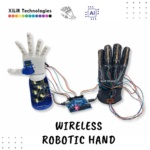 Arduino based wired robotic hand using flex sensors and servo motors for real-time gesture control, prosthetic research and engineering projects.