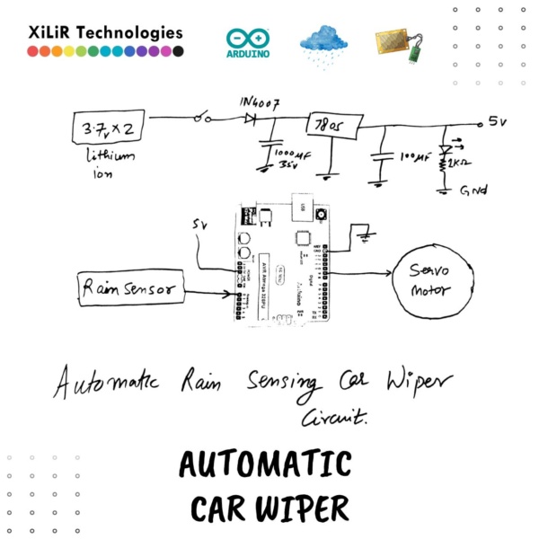 Automatic Rain Sensing Car Wiper System Using Arduino