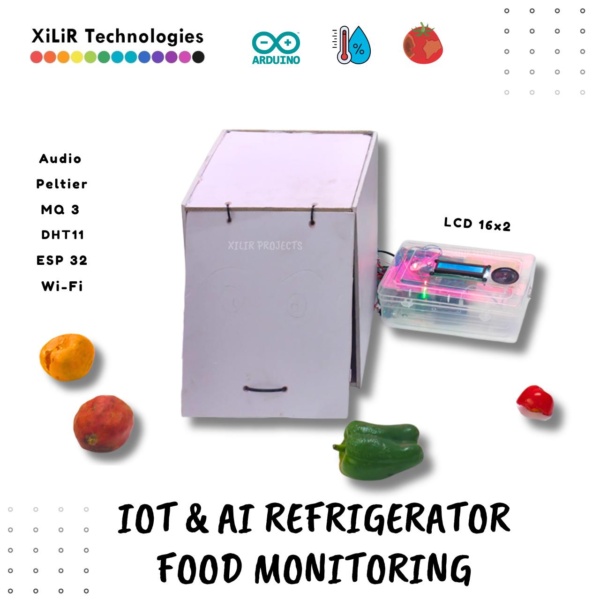 IoT Smart Refrigerator with Food Spoilage Detection using ESP32 and MQ3 Sensor IoT and AI based smart refrigerator for food spoilage detection using ESP32 MQ3 gas sensor with LCD display and IoT monitoring system