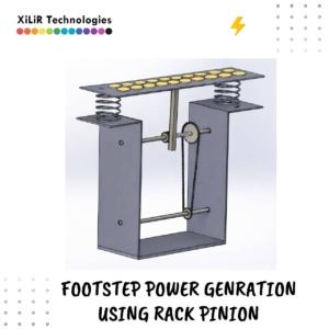 Hybrid Footstep Power Generation System Block Diagram Using Rack and Pinion and Piezoelectric Sensors