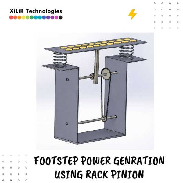 Hybrid Footstep Power Generation System Block Diagram Using Rack and Pinion and Piezoelectric Sensors