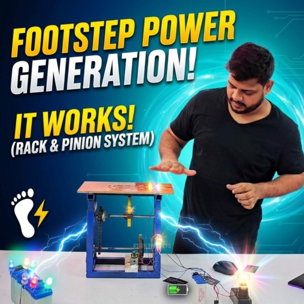 Hybrid Footstep Power Generation System Using Rack & Pinion