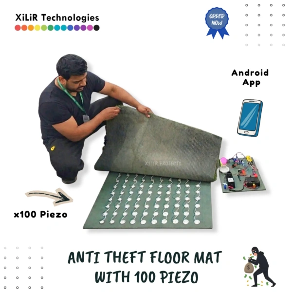 iot-self-powered-anti-theft-floor-mat-piezoelectric Piezoelectric sensor based smart floor mat that generates electricity from footsteps and detects intrusion using Arduino IoT system.