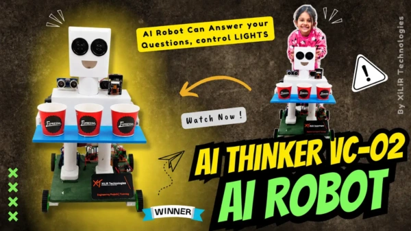 AI Voice Controlled Robot project using Arduino with ultrasonic sensor