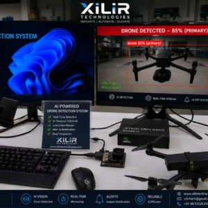 AI Powered Drone Detection System using NVIDIA Jetson Orin Nano with RF detection, real-time drone tracking, AI computer vision, and live monitoring dashboard by XiLiR Technologies.