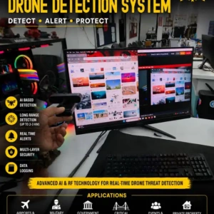 AI Powered Drone Detection System using NVIDIA Jetson Orin Nano with RF detection, real-time drone tracking, AI computer vision, and live monitoring dashboard by XiLiR Technologies.